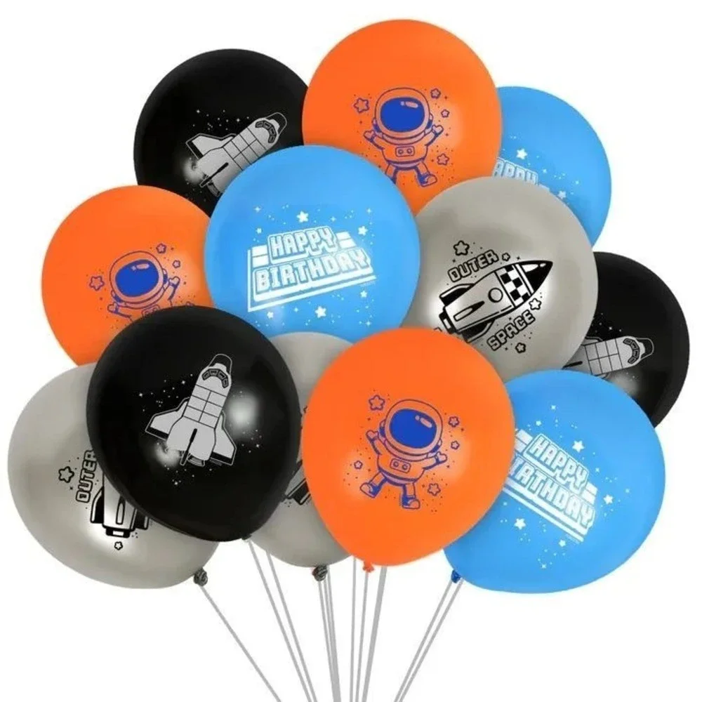 Outer Space Ship Galaxy Astronaut Birthday Party Decorations Tableware Supplies